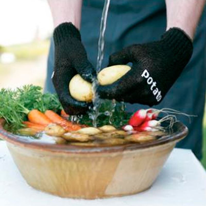 Luva Multiuso e Esfoliadora Cozinha Lavar Legumes Frutas