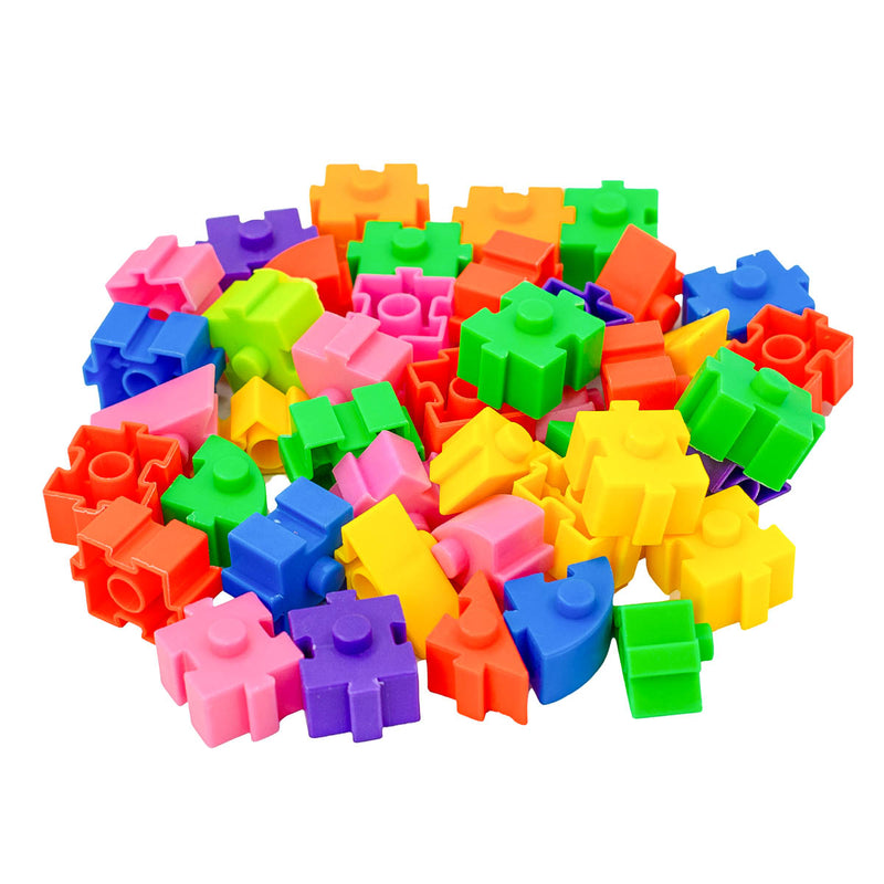 Brinquedo De Montar Interativo Plastico Blocos Infantil Coloridos Formas Triangulo Quadrado Circulo