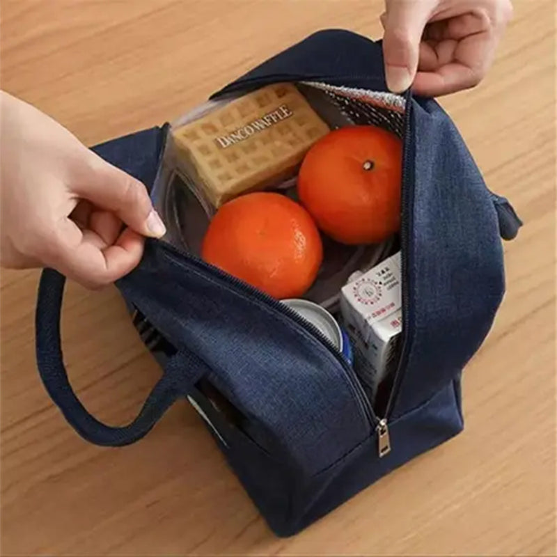 Bolsa Termica Necessaire Portatil Lancheira Dobravel Organizadora Bolso Externo Semi-Impermeavel com Alça