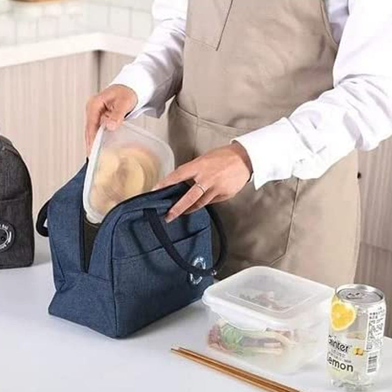 Bolsa Termica Necessaire Portatil Lancheira Dobravel Organizadora Bolso Externo Semi-Impermeavel com Alça