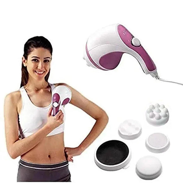 Massageador Orbital Corporal Eletrico Relax Spin Tone Drenagem Linfatica Rosa