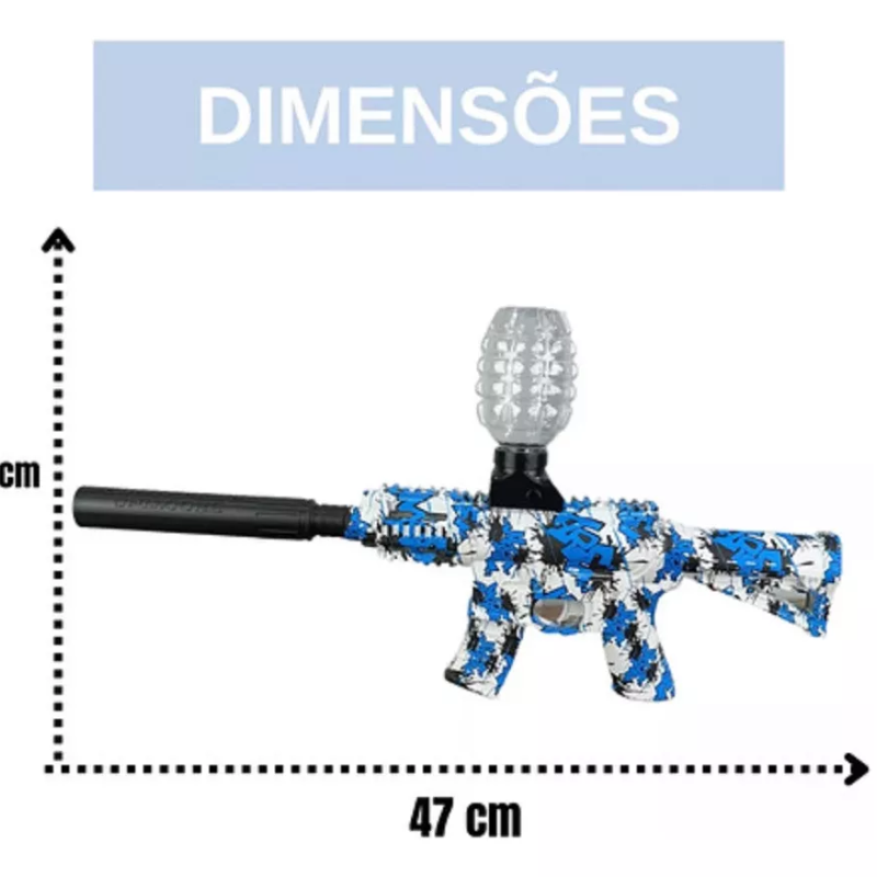 Brinquedo Arminha Bolinhas De Gel Elétrica Automática