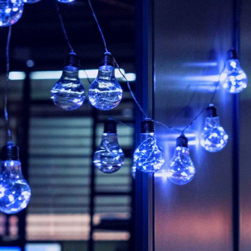 Fio de Fada com 10 Lâmpadas de LED Pisca - USB ou Pilha - Perfeito para Decoração e Iluminação de Festas