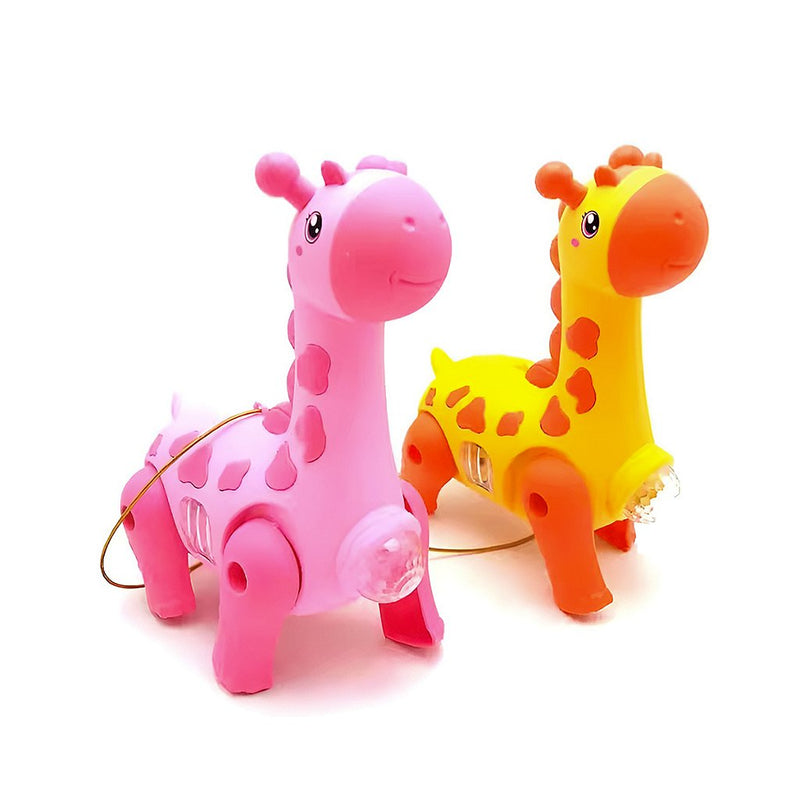 Girafa Brinquedo Infantil Dançante Robô Som Luz Crianças Bebe