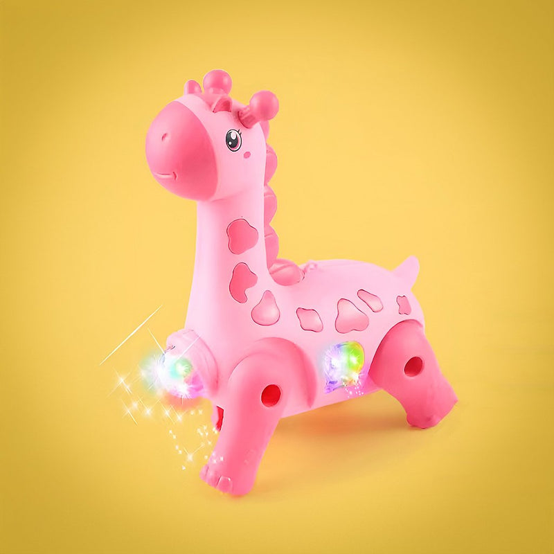 Girafa Brinquedo Infantil Dançante Robô Som Luz Crianças Bebe