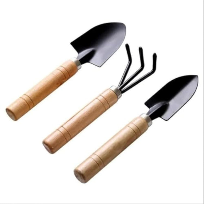 Kit 3 Peças Ferramentas Jardinagem Jardim Horta Pá Ancinho