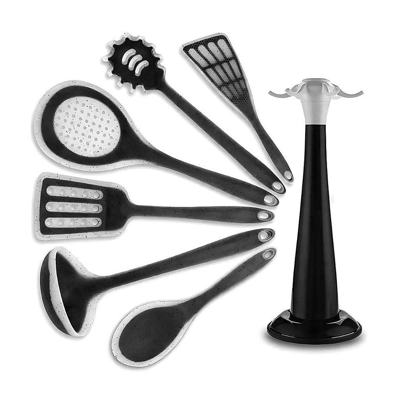 Kit 7 Peças Utensílios Cozinha Silicone Resistente Durável