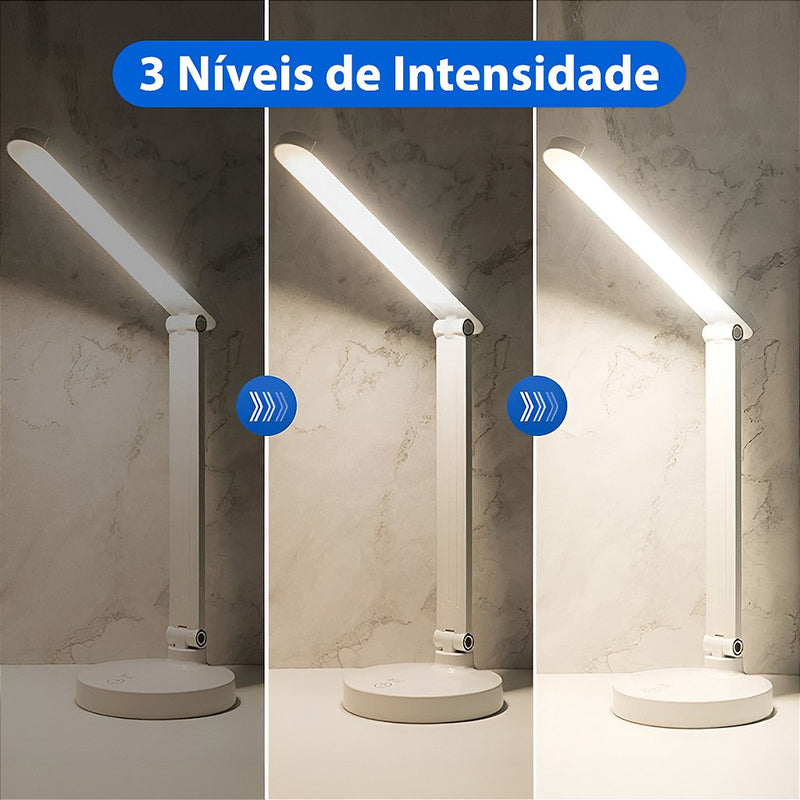 Luminaria Articulada Abajur Mesa Led Quarto Leitura USB