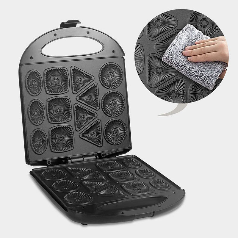 Máquina De Fazer Biscoito Elétrica Bolacha Cookie Waffle Potência de 1400W