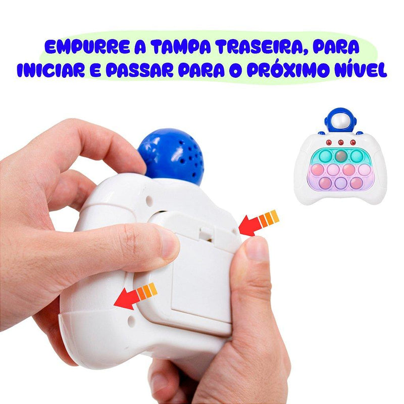 Brinquedo Pop It Eletrônico Mini Gamer Anti Stress Com Som Educativo