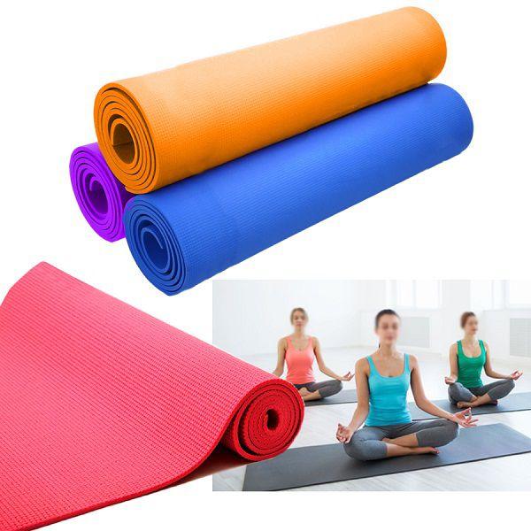 Tapete Texturizado Pilates Yoga Alongamento Exercício Espessura 4mm Dimensões 173 x 61 - Fitness